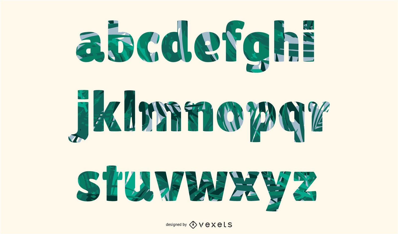 Tropical Letters Pack