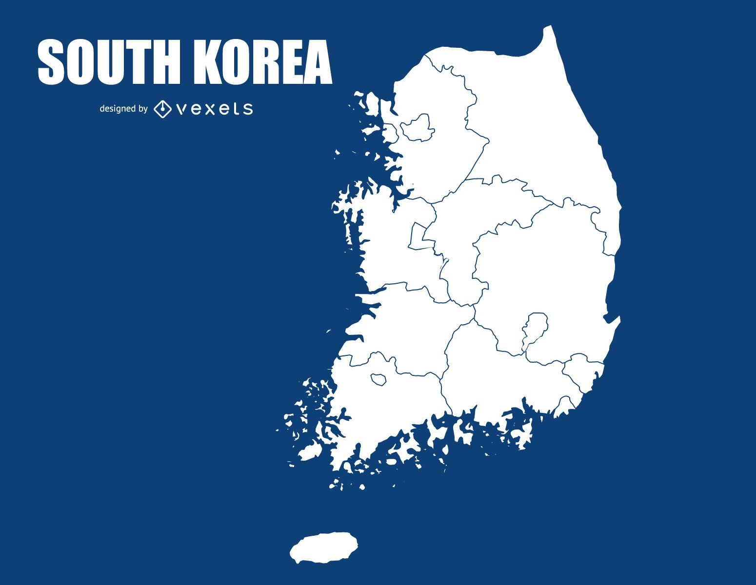 Projeto do mapa da Coreia do Sul