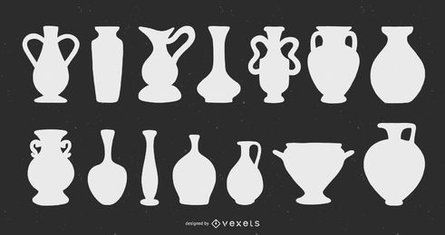 Flowers Vase silhouettes