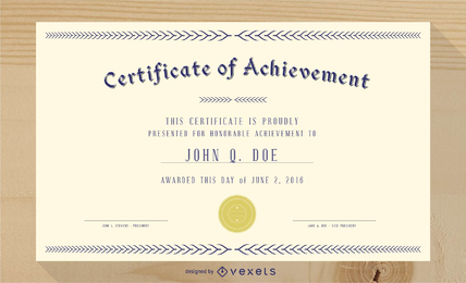 Magnífico certificado de diploma plantilla 03 Vector