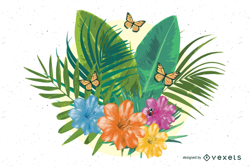 Vector de adorno de primavera Vector de adorno de primavera