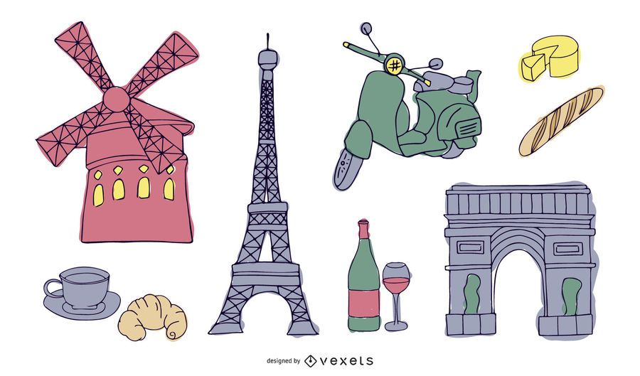 Paris France Vector 2 Paris France Vector 2