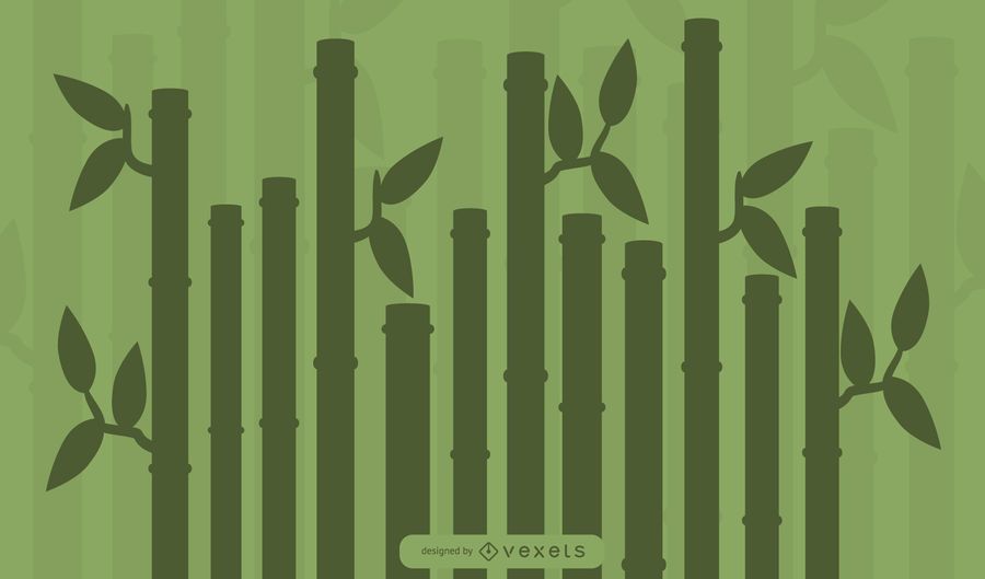 Bamboo plant silhouette Bamboo plant silhouette