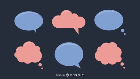 Colored Speech Bubble Pack