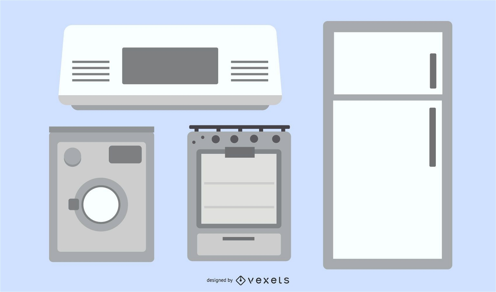 Premium Vector  Household kitchen electrical appliances
