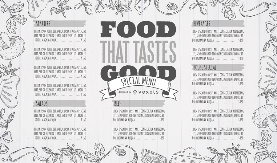 Restaurant Menu Design Template Restaurant Menu Design Template