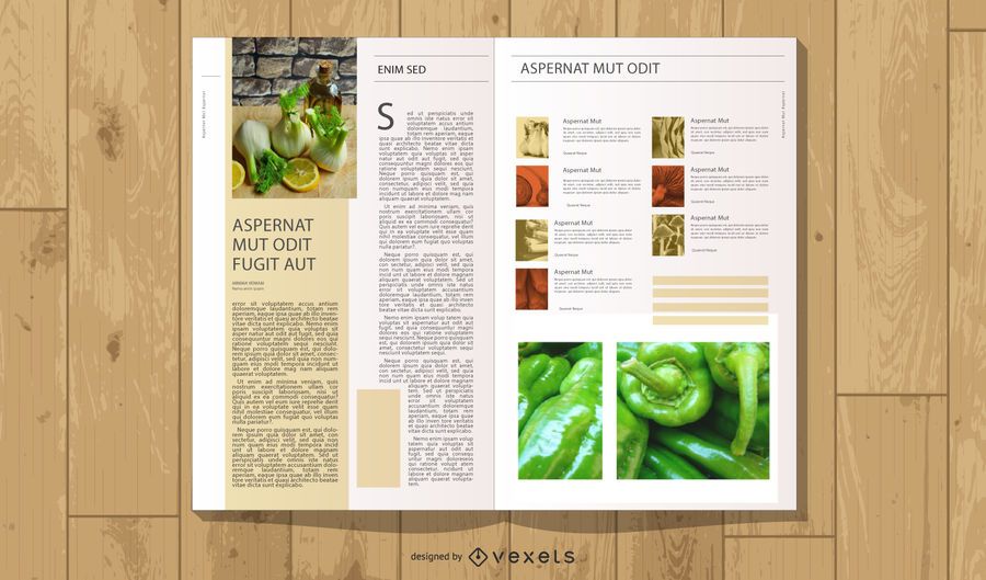 Magazine book cover template Magazine book cover template