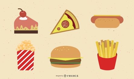 Birthday Vector Goods And Fast Food