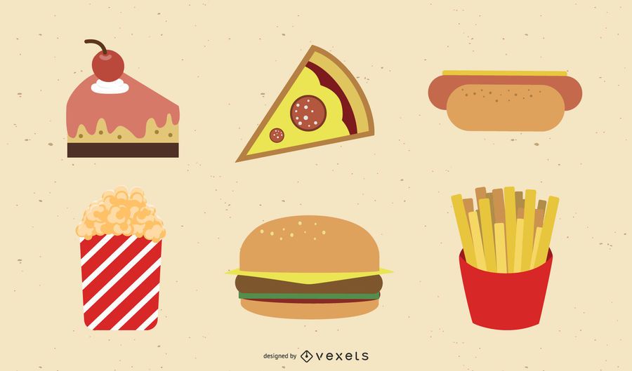 Birthday Vector Goods And Fast Food Birthday Vector Goods And Fast Food