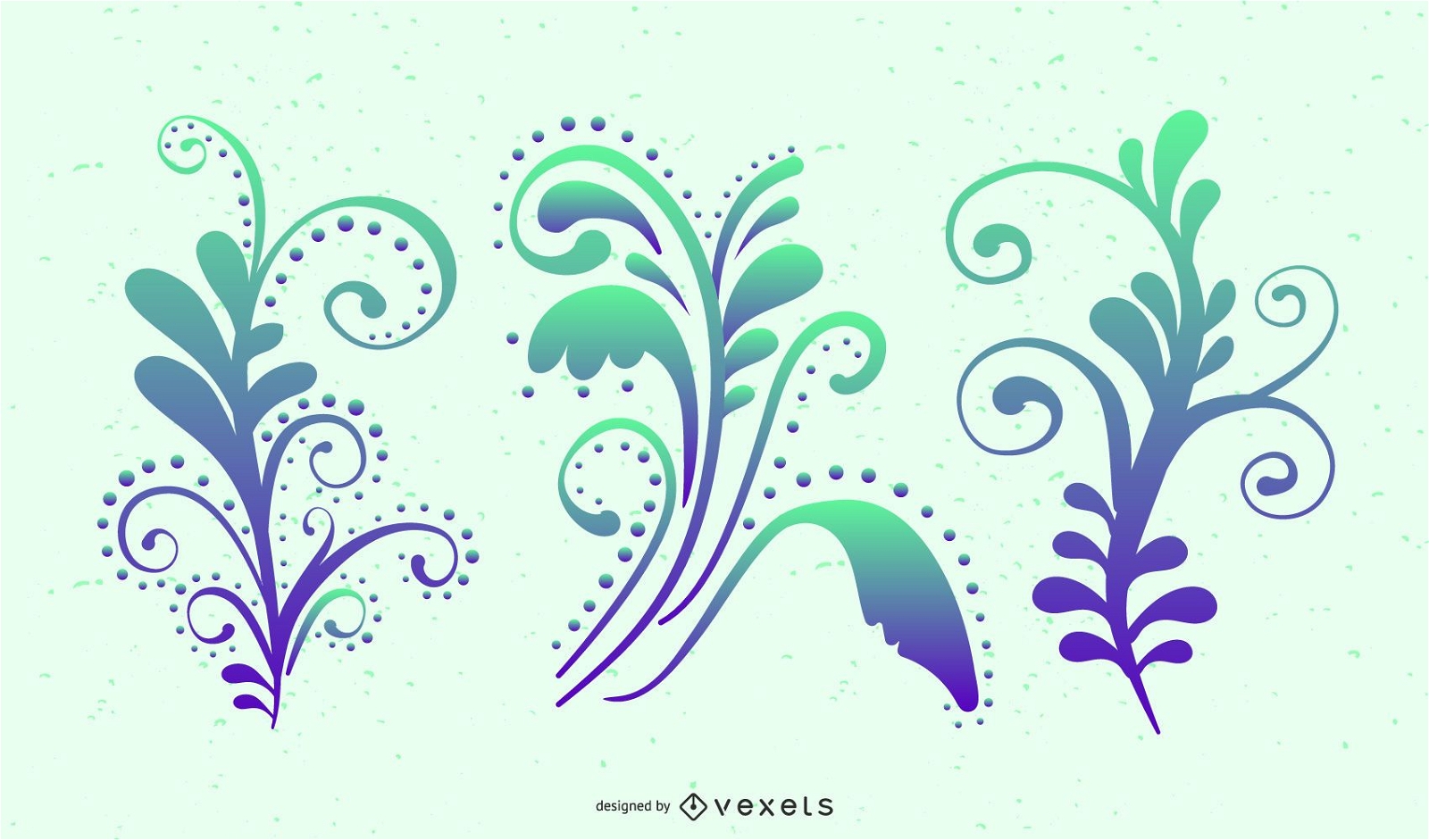 Colorful Swirls Vector Graphics