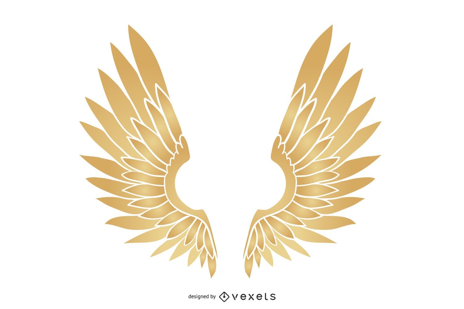 Gold Wings Vector Download