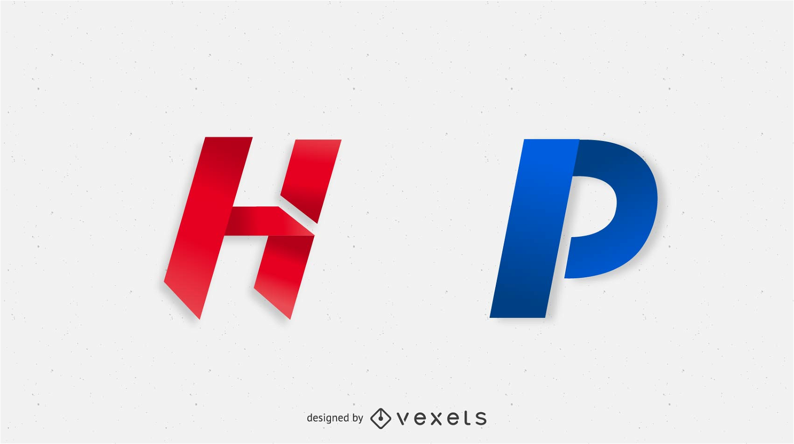 H and P Letter Logos