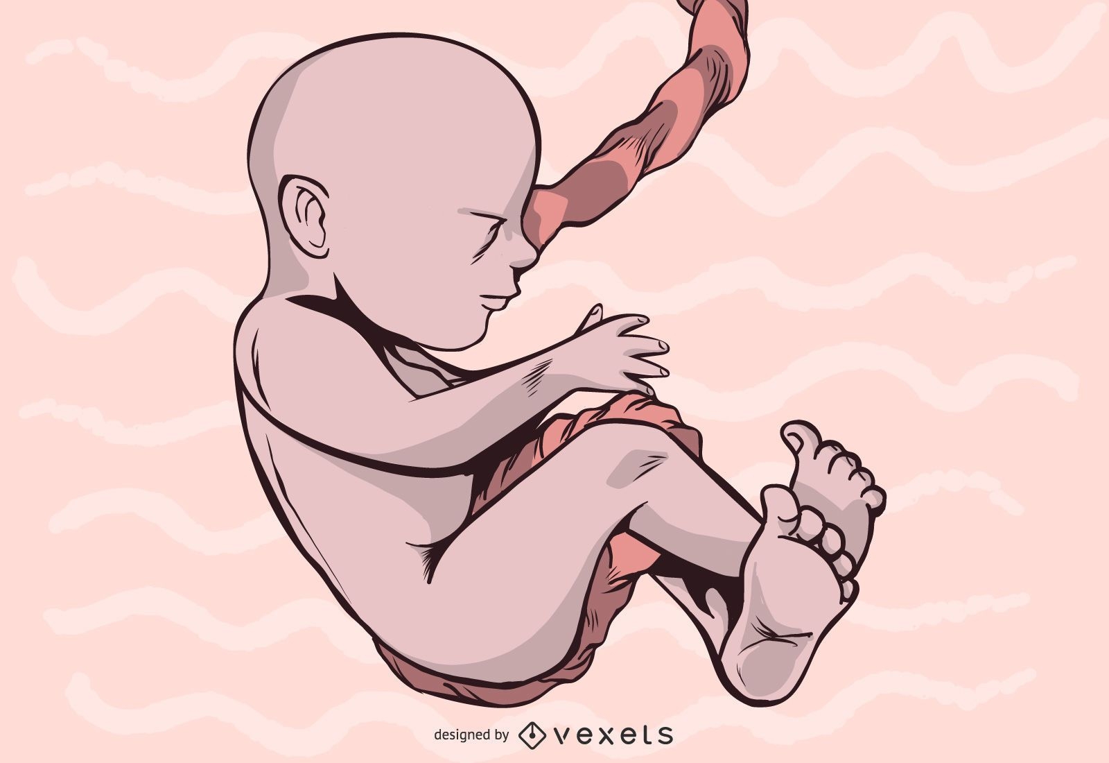 Fetus Graphic Vector Design