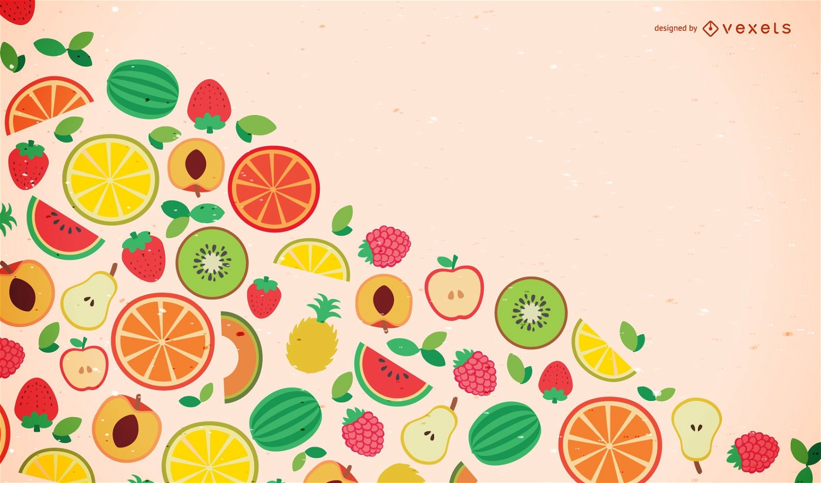 Flat Design Fruit Background