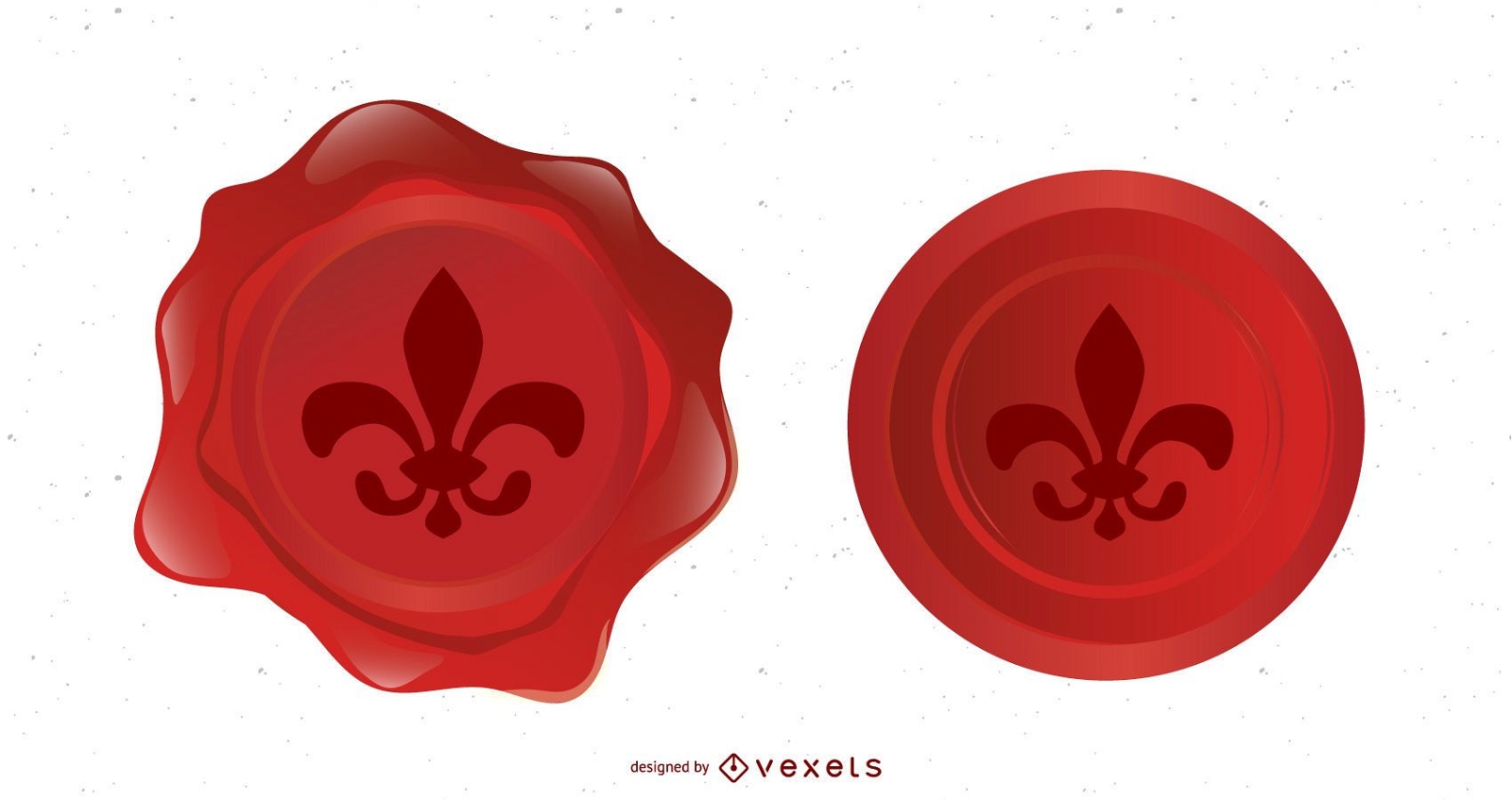 Fleur De Lys Vector Seals