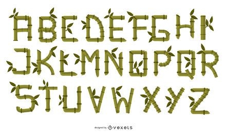Bamboo Creative Letters 02 Vector