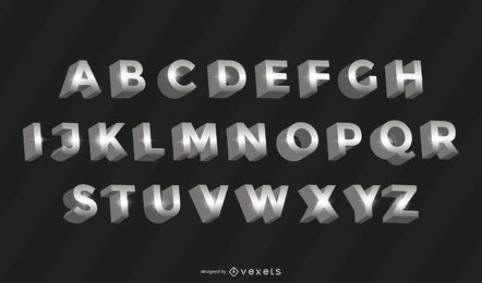 Metal 3D Letter Set