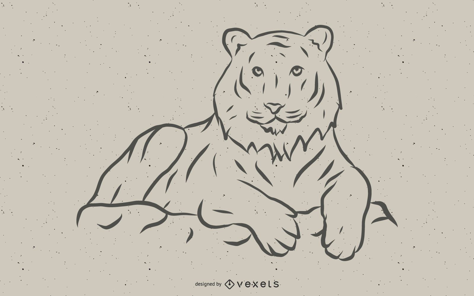 Tiger Image 10 Vector