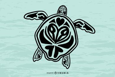 Vector de tótem de tortuga 1