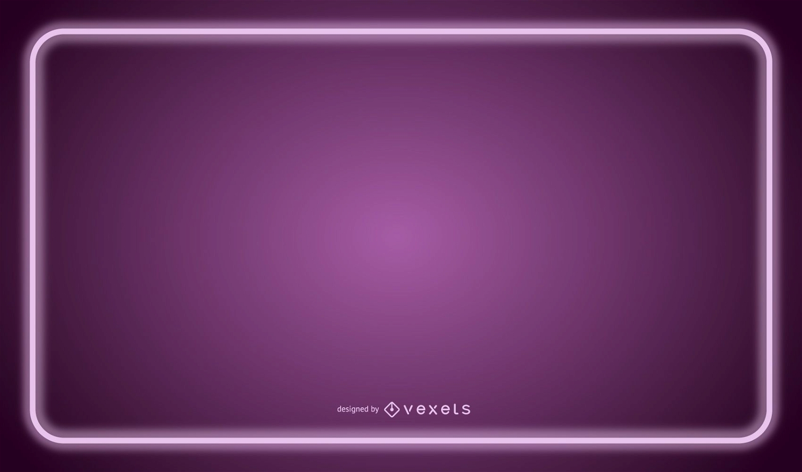 Purple Neon Line Frame 