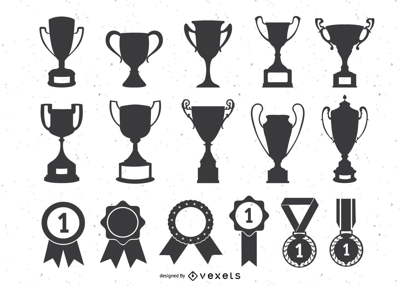 Trofeos medallas vector