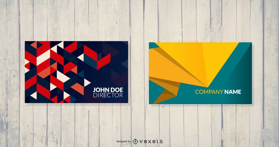 Geometric Business Card Templates Geometric Business Card Templates