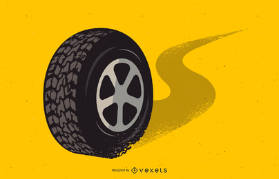 Vector de neumáticos