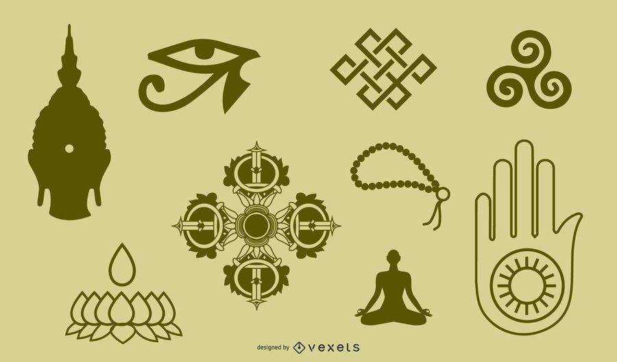 Tibetan Buddhist Symbols And Objects Figure Of Twelve Handheld Objects For Identification And Etiquette Vector Tibetan Buddhist Symbols And Objects Figure Of Twelve Handheld Objects For Identification And Etiquette Vector