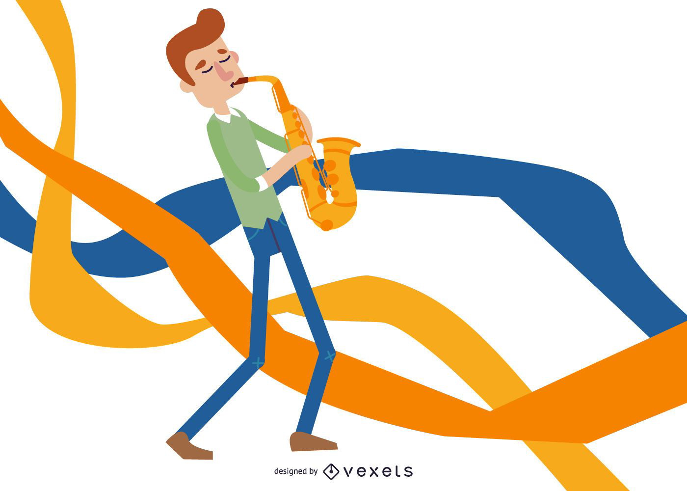 Former Saxophone Player Vector