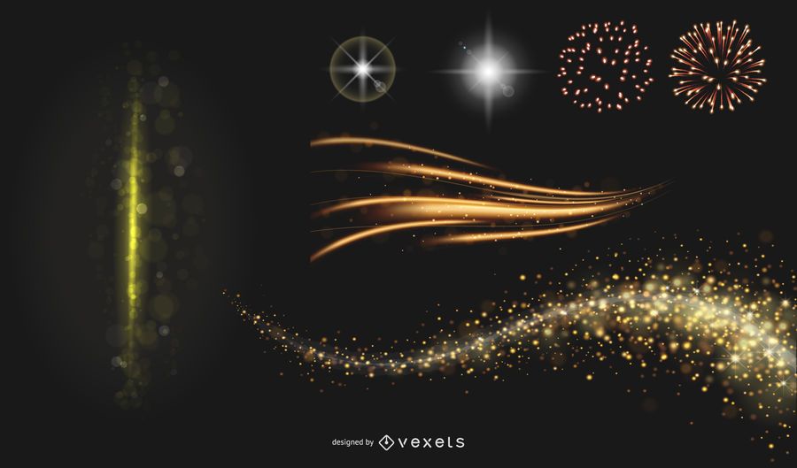 Bright Lighting and Fireworks Effects Bright Lighting and Fireworks Effects