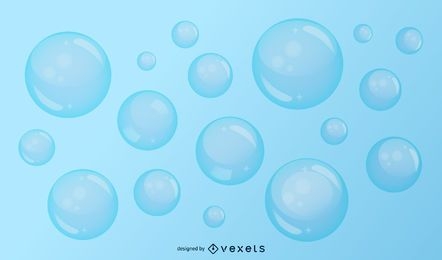 Water Bubbles Background Design