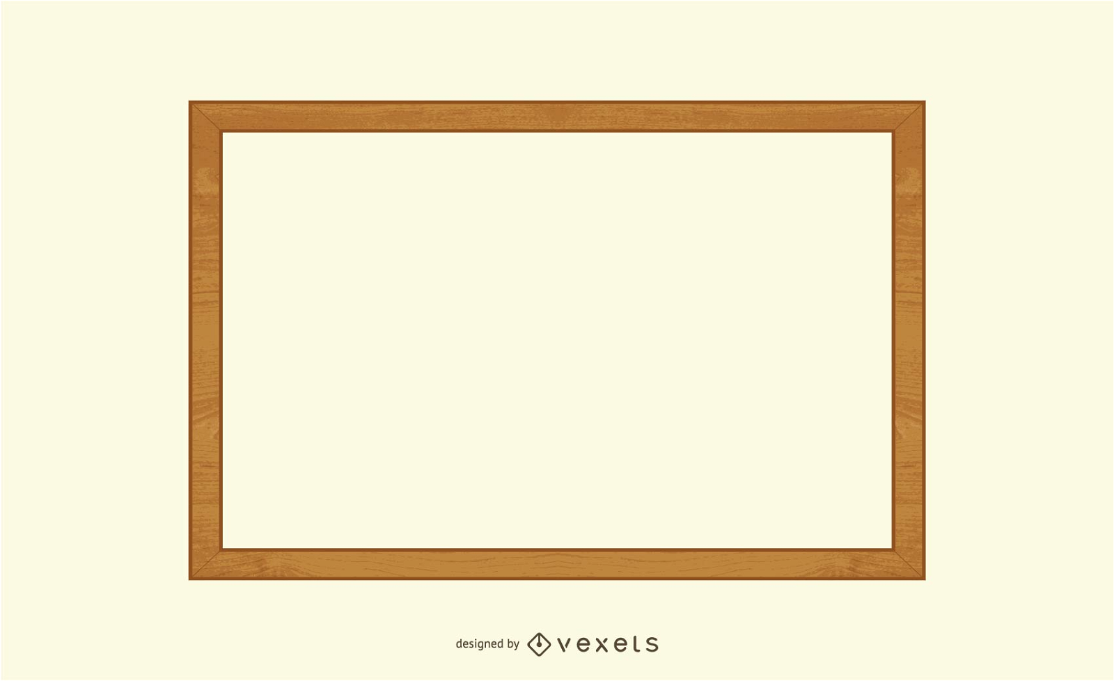 Vector de marco de madera 2