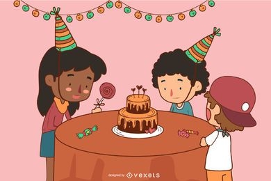 Dibujos animados de cumpleaños