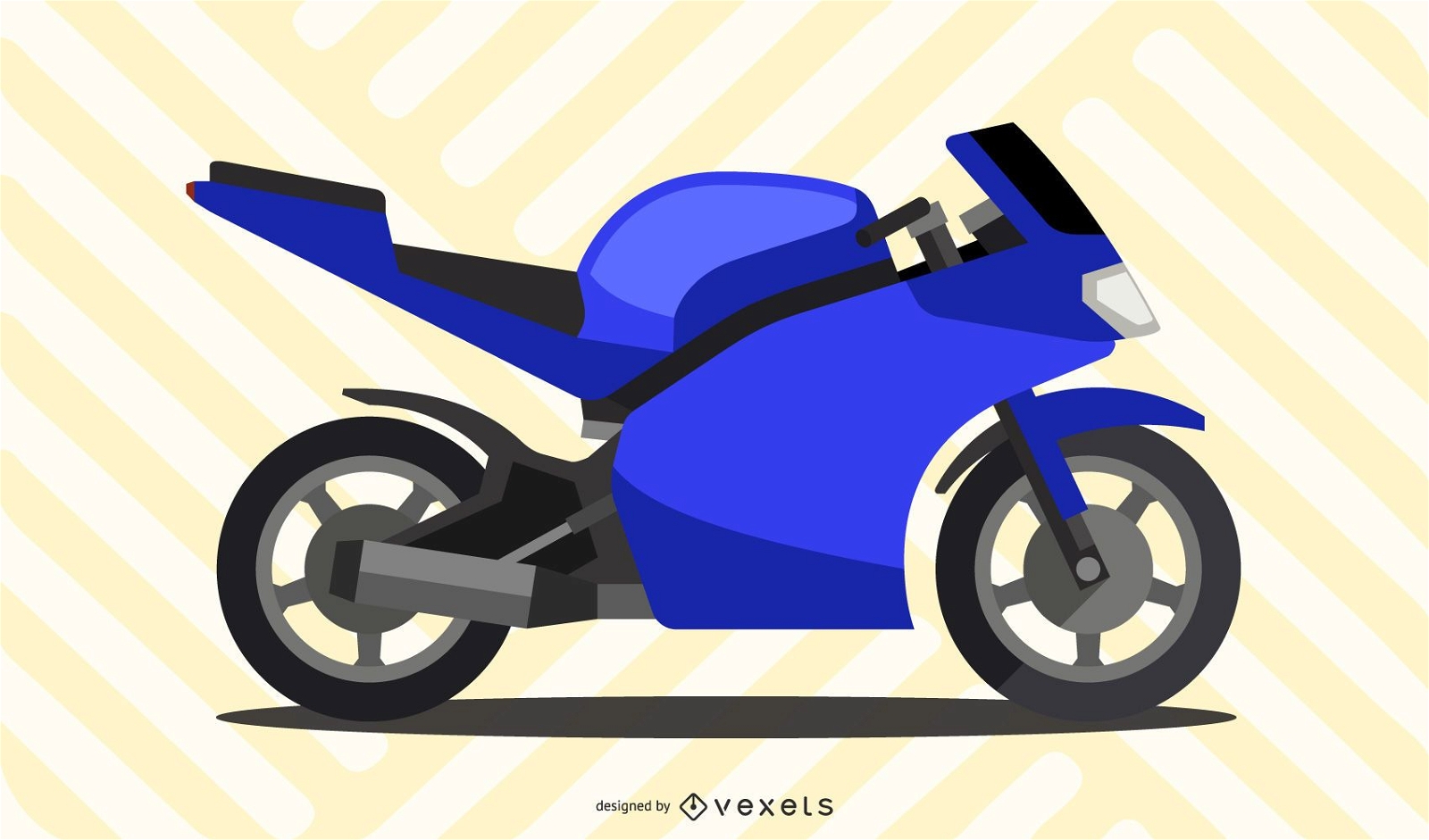 Gráfico vectorial gratuito de moto
