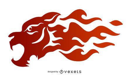 Tiger Flame Vetor