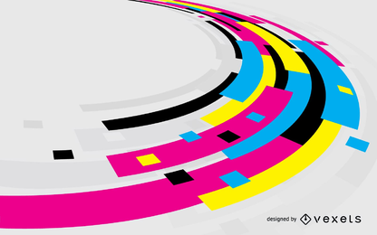 Fundo da cor do vetor CMYK