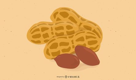 Erdnuss-Vektor