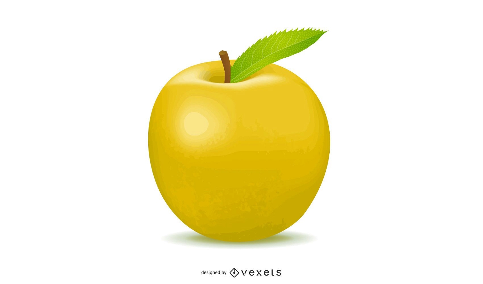 Ilustración realista de Apple
