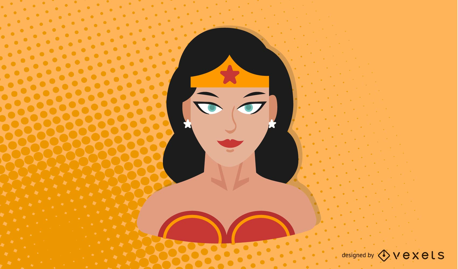 Mujer maravilla vector