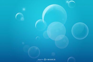 Vector de burbujas de agua