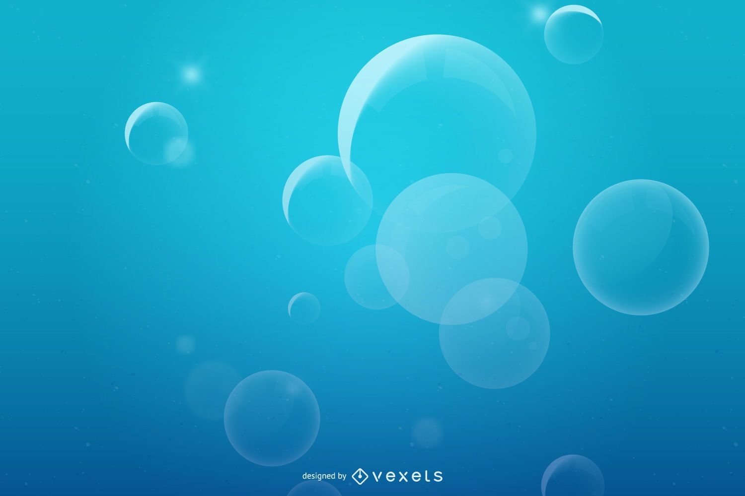Vector de burbujas de agua