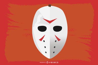 Vector de máscara de hockey