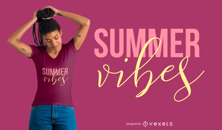Summer Vibes T-Shirt Design Summer Vibes T-Shirt Design