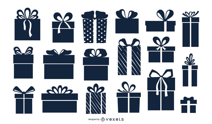 Gift Box Silhouette Collection - Vector Download