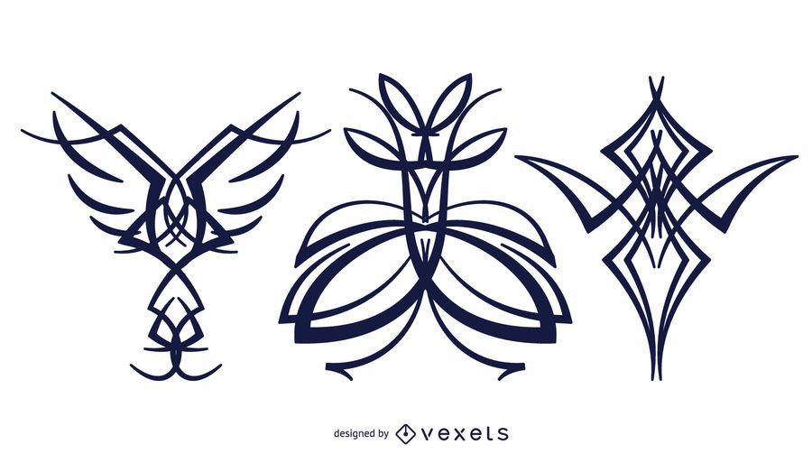 Gráficos de vetor de tatuagem Gráficos de vetor de tatuagem