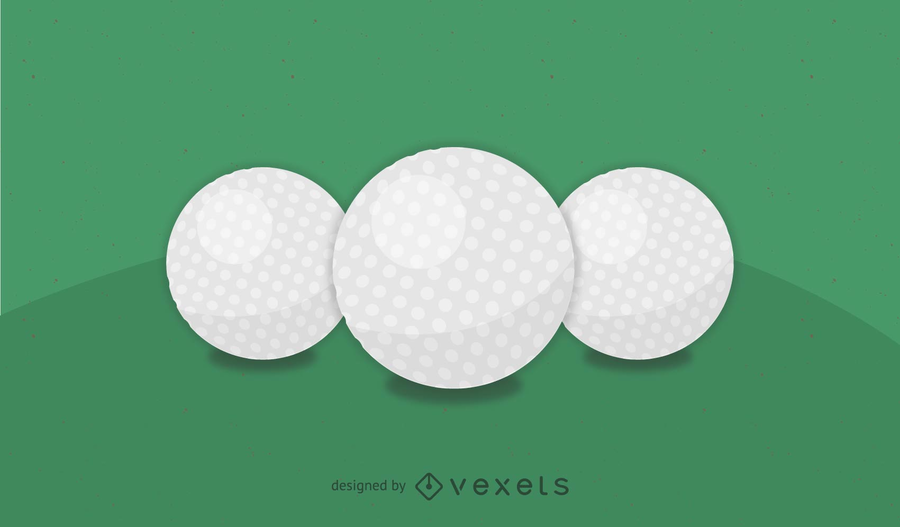 Realistic Golf Ball Vector Realistic Golf Ball Vector