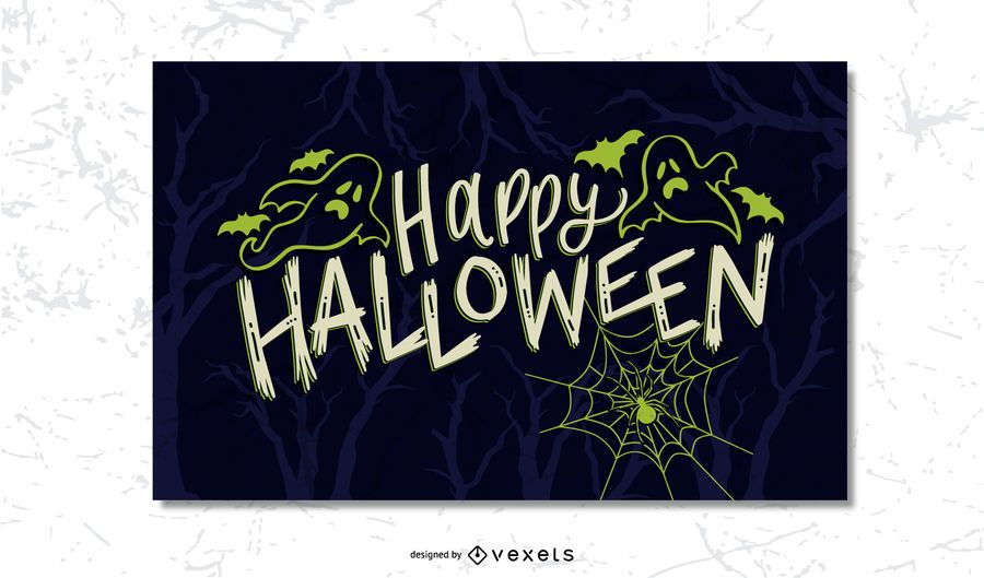 Halloween Scary Postcard Halloween Scary Postcard