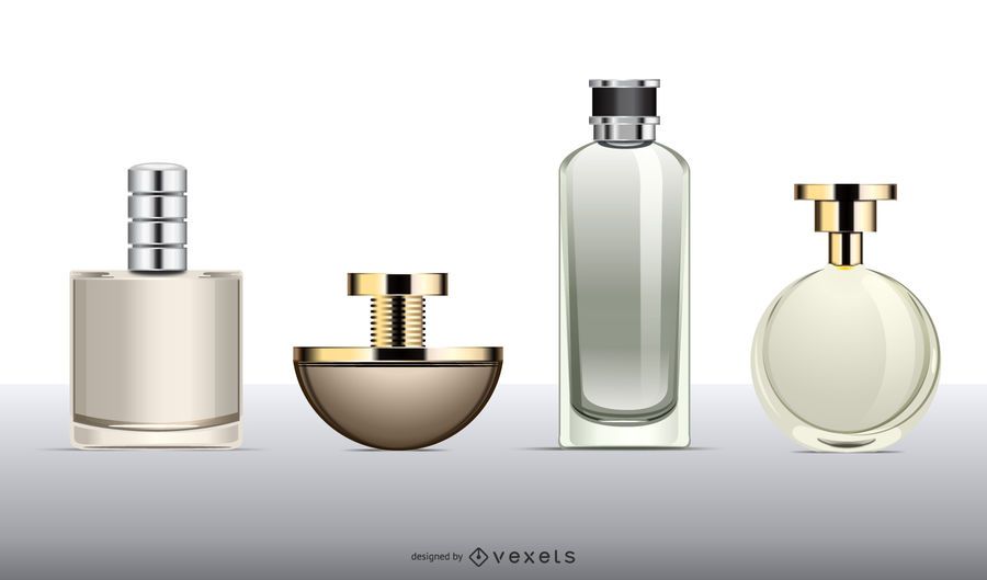 Vector de botella de perfume vacío Vector de botella de perfume vacío