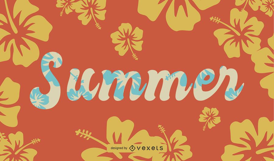 Summer Theme Font Design Vector Summer Theme Font Design Vector