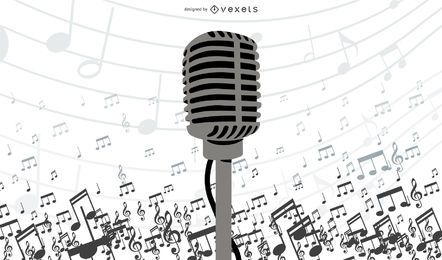 Microphone Vector Illustrator Design Microphone Vector Illustrator Design
